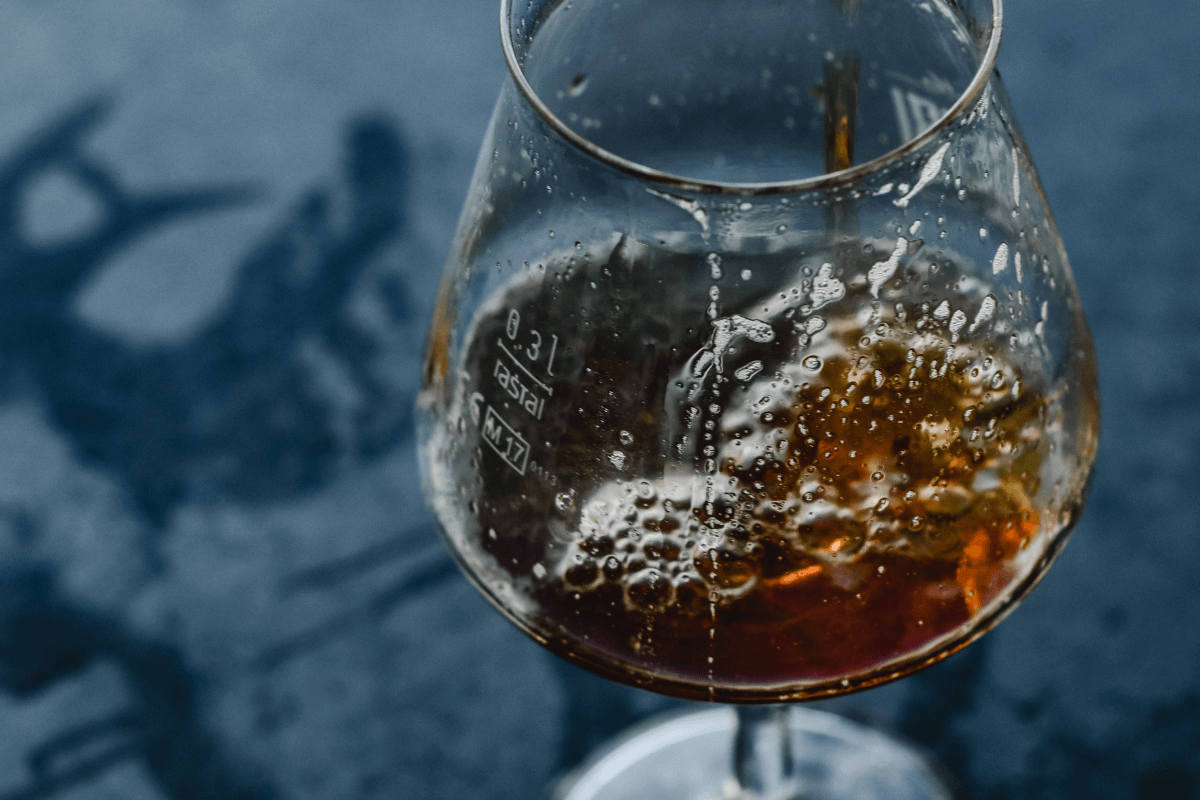 Bicchiere di rum
