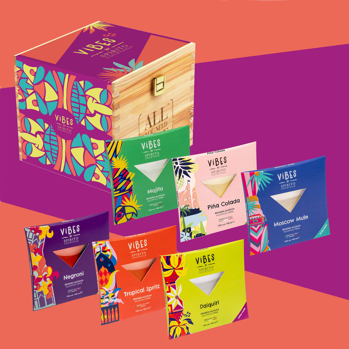 "La Giusta Via di Mezzo" Vibes Box 6 Ready To Drink Cocktails