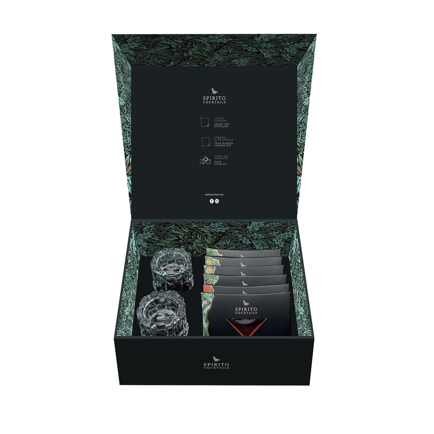 Exclusive Spirito - 6 Cocktail + 2 Tumbler