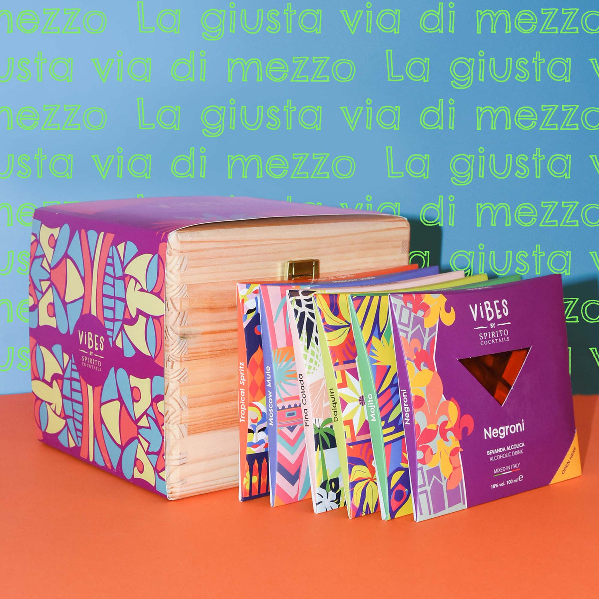 "La Giusta Via di Mezzo" Vibes Box 6 Ready To Drink Cocktails